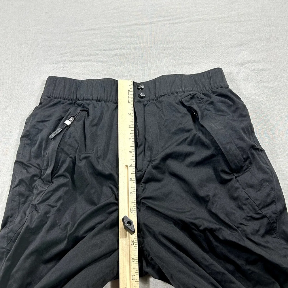 Adidas Golf Pants Mens Small Black Woven Simpson University Red Hawks‎